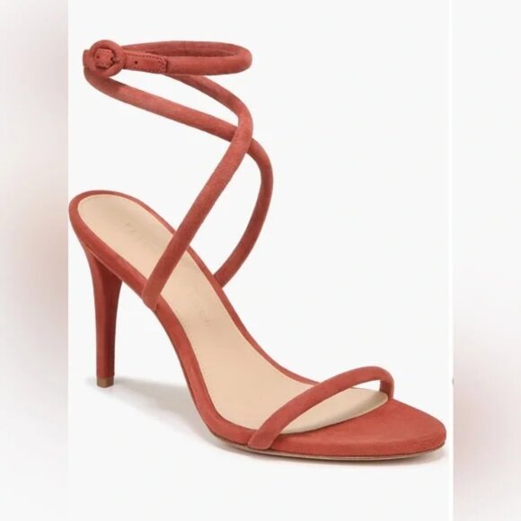 Veronica Beard 'Marceline' Strappy Suede Sandals, Redwood - Picture 1 of 4